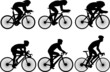 bicycle race silhouettes