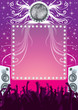 Glamour disco party in the night club