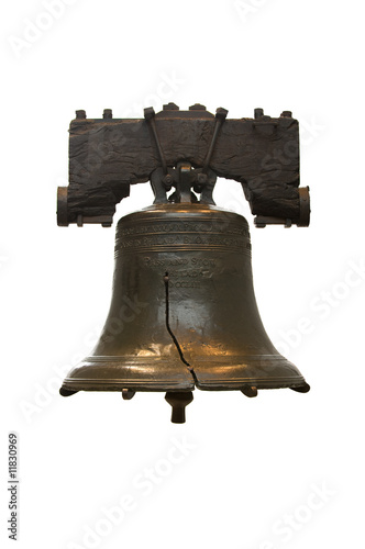 Photo: Isolated Liberty Bell in Philadelphia Isolated Liberty Bell in Philadelphia