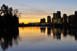 downtown vancouver at dawn