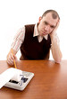 Frustrated Office worker.