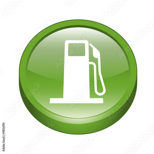 gas pump icon. 3D Fuel Station Icon Button