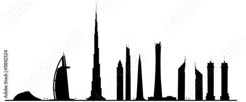 Dubai+skyline+vector