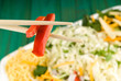 Chopsticks and stir fry Chopsticks and stir fry