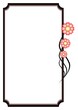 Computer generated frame, decorated abstract flowers. Computer generated frame, decorated abstract flowers.