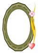 Decorative oval frame. Computer work. Decorative oval frame. Computer work.