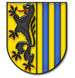 Stadtwappen Leipzig im Aqua-Stil
