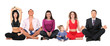 Sit yoga group