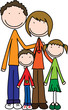Vector: Happy family Happy family
