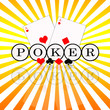 Poker game background retro illustration