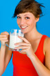 Frau, Girl mit Milch Frau, Girl mit Milch