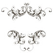 Floral vintage frame
