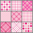 Set of Pink Plaids