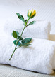 towels in hotel room