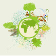 beautiful world and flock of flying birds beautiful world and flock of flying birds