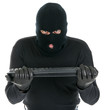 Computer criminal - Hacker with computer keyboard