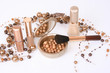 cosmetics on white