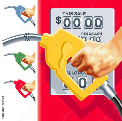 gas pump vector free. Vector refueling hose and gas