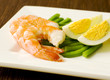 delicious salad of shrimps
