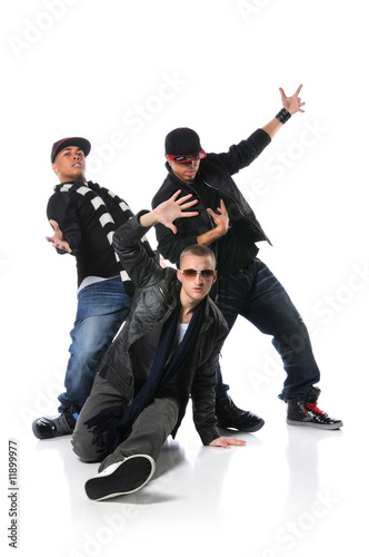 Photo: Three Young Man Dancing Three Young Man Dancing