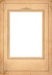 An antique cardboard picture frame.
