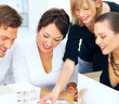 Portrait of business people during seminar