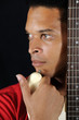 Man and guitar