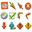 arrows and internet icons