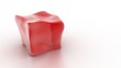Red melting cube