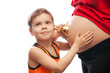 Boy and Expectant Mom