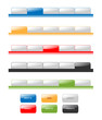 Photo en ligne au meilleur prix Set of vector modern navigation tabs aqua style web 2.0. Differe