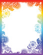 paisley flower border paisley flower border
