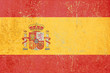 flag of spain grunge