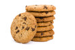 Photo en ligne au meilleur prix Pile of chocolate chip cookies isolated on white background