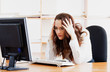 Businesswoman with problems