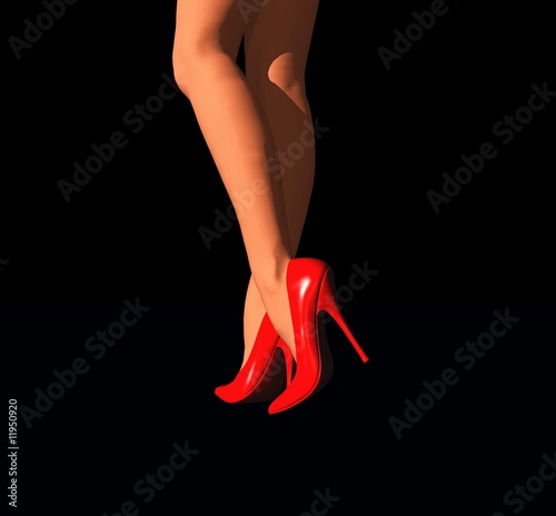 Illustration: belles jambes de femme en talons aiguilles belles jambes de femme en talons aiguilles
