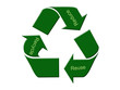 Recycle symbol with Words