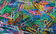 colorful paper clips background