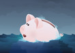 Naufrage d'un cochon tirelire