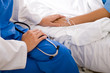 doctor comforting patient