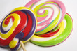 three different lollipops