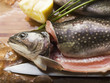 fresh brook charr with lemon