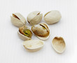 several pistachios