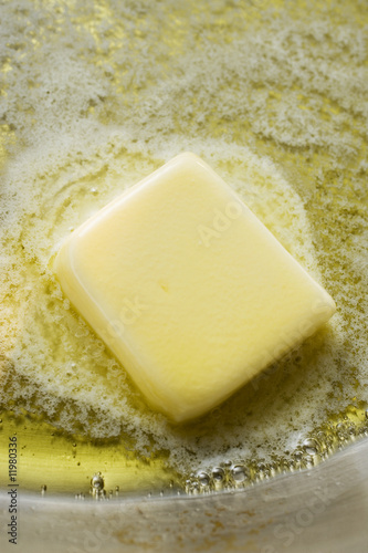 Photo: heating butter in frying pan heating butter in frying pan