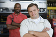 Two Men in an Auto Shop