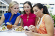 Women Reading a Text Message