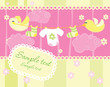 Baby arrival announcement card