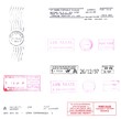 europe: postmark,postage stamps background