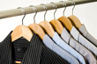 Dress Shirts on Hangers.