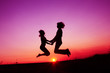 Photo: .pair in a jump .pair in a jump